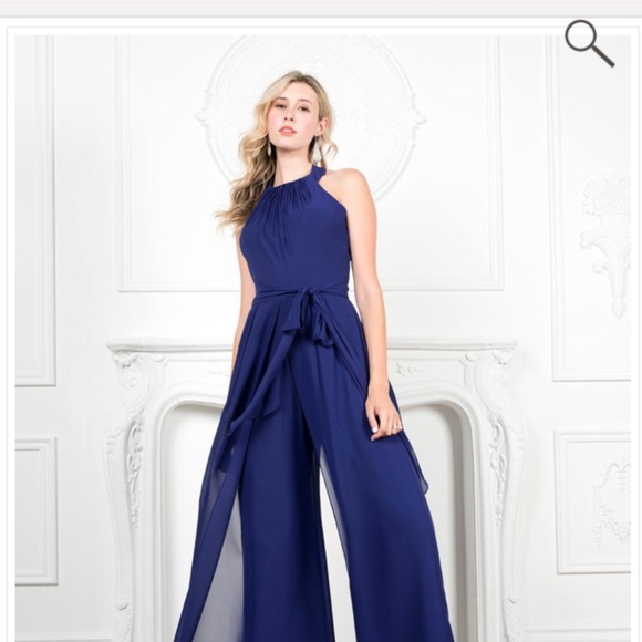 Bridal Teal Pantsuit size 6 - Picture 2 of 2